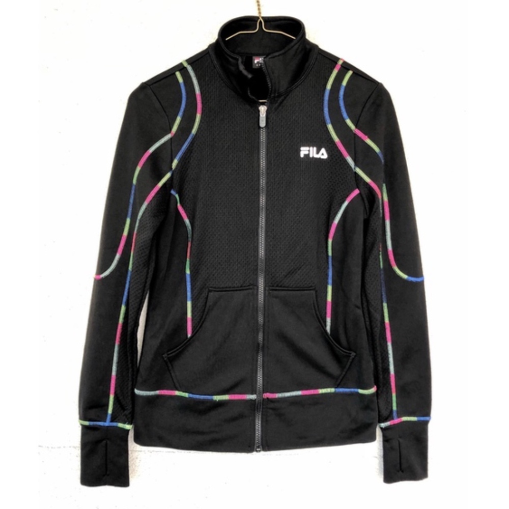 FILA | Women's Multicolored Black Track Jacket